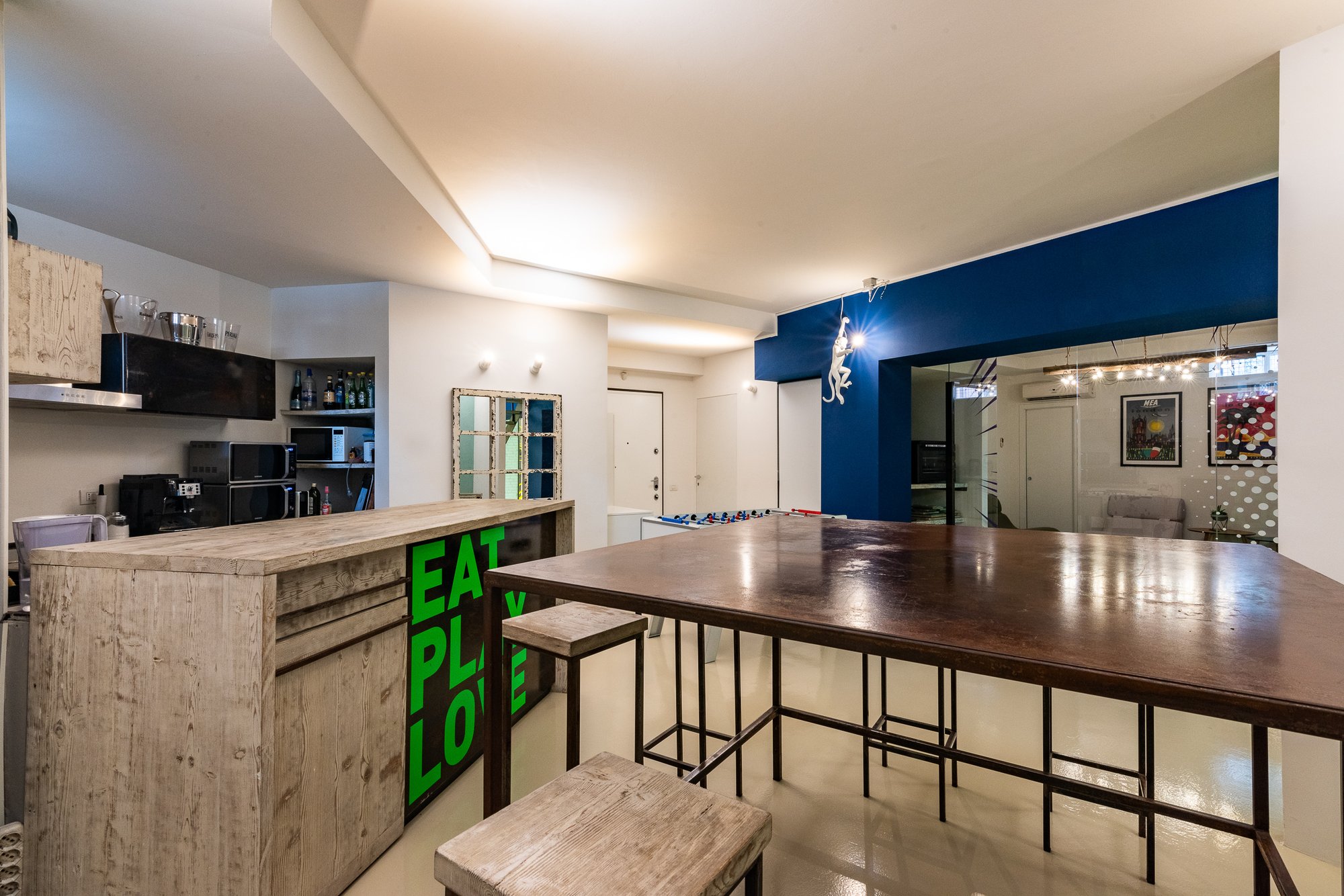 Zona break al piano seminterrato